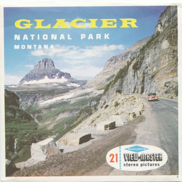 Glacier National Park - View-Master 3 Reel Packet - vintage - A296-S6A For Sale