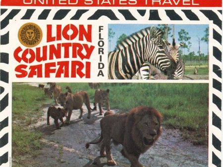 Lion Country Safari - Florida - View-Master 3 Reel Packet - 1971 - vintage - A956-G3B Online Hot Sale