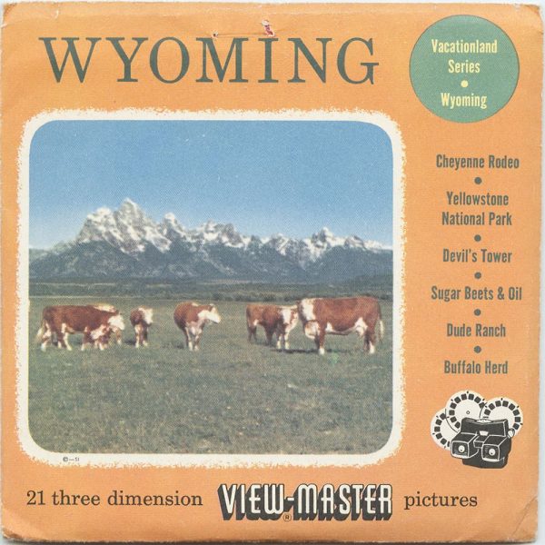 Wyoming - View-Master 3 Reel Packet - 1957 - vintage - A305-S3 For Cheap