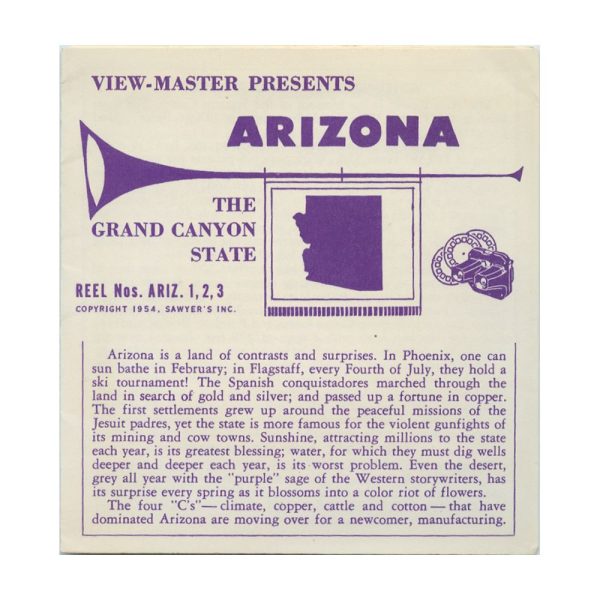 Arizona - View-Master 3 Reel Packet - vintage - A360-S4 Online now