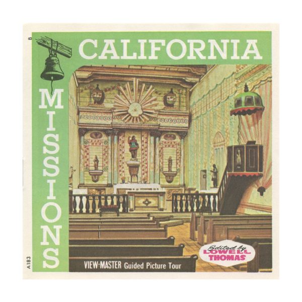 California Missions - View-Master 3 Reel Packet - vintage - A183-G1B For Sale