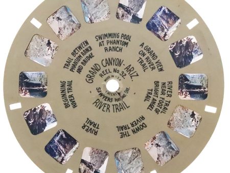 Grand Canyon River Trail, Arizona  - View-Master Hand-Lettered Reel - vintage - (HL-32c) Online now