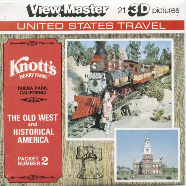 Knott s Berry Farm - Packet No. 2 - View-Master 3 Reel Packet - 1979 - vintage - K33-V2 on Sale