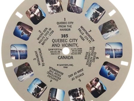 Quebec City and Vicinity Canada - View-Master Printed Reel - vintage -1946  (REL-385) Online Sale