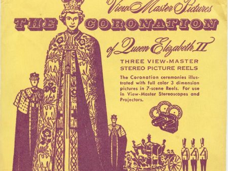 The Coronation of Queen Elizabeth - View-Master 3 Reel Packet - vintage - S2 Fashion