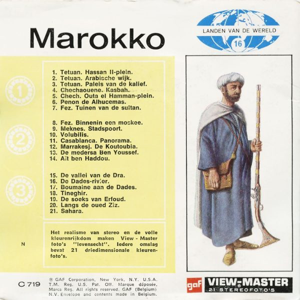 Marokko - View-Master 3 Reel Packet - vintage - C719N-BG3 Online Hot Sale