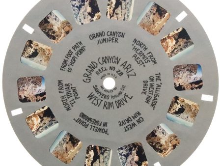 Grand Canyon - West Rim Drive , Arizona  - View-Master Hand-Lettered Reel - vintage - (HL-28c) Online Sale