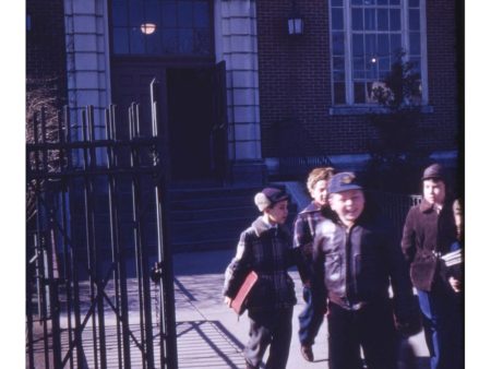 3D Original Kodachrome 2 Stereo Realist Slides - School Letting Out - 1955-1956 - vintage Online Sale