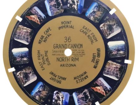 Grand Canyon North Rim, Arizona - View-Master Blue Ring Reel - vintage - (BR-36n) Cheap