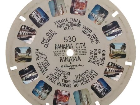 Panama City Panama - View-Master Hand-Lettered Reel - vintage - 1946 (HL-530n) Hot on Sale