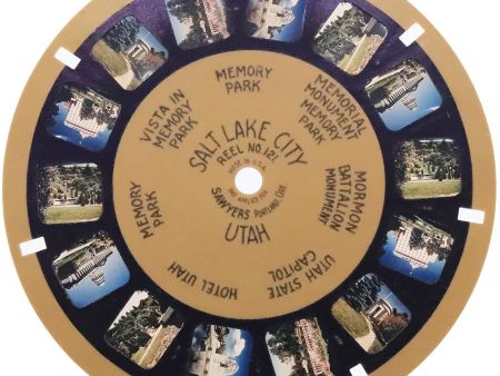 Salt Lake City - Utah - View-Master Blue-Ring Reel - vintage - (BR-121c) Hot on Sale