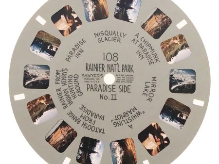 Rainier Nat L Park - View-Master Hand Letter Reel - vintage - (HL-108n) Discount