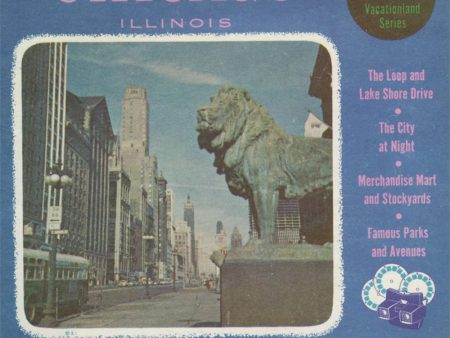 Chicago - Illinois - View-Master 3 Reel Packet - vintage - A551-S4 Fashion