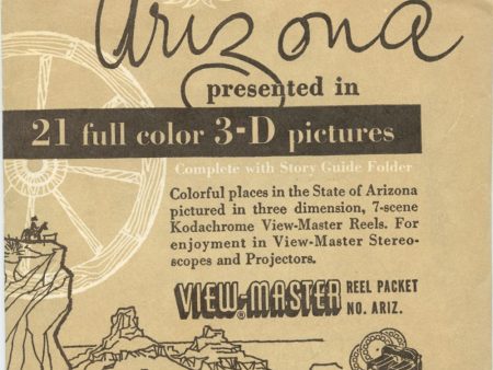 Arizona - View-Master 3 Reel Packet - vintage - ARIZ-1,2,3-S2 Online Sale