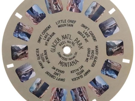 Glacier Nat l Park - Montana - View-Master Hand-Lettered Reel - vintage - (HL-46c) Fashion