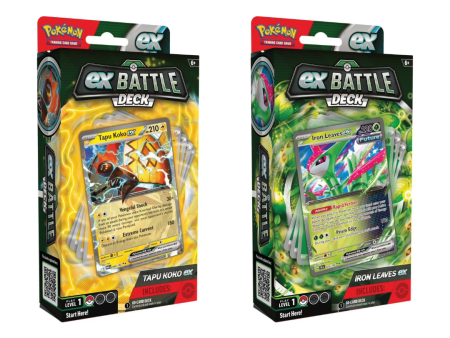 PKM EX Battle Decks - Tapu Koko ex & Iron Leaves ex Online Hot Sale