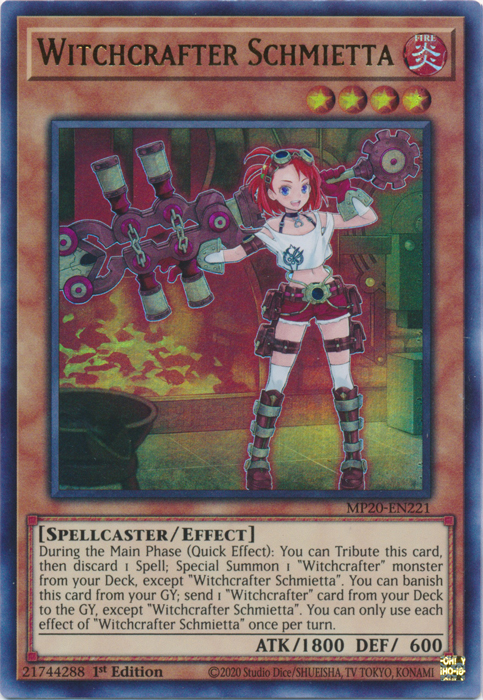 Witchcrafter Schmietta [MP20-EN221] Ultra Rare For Cheap