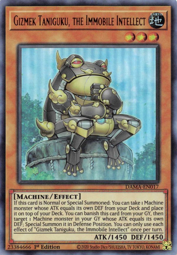 Gizmek Taniguku, the Immobile Intellect [DAMA-EN017] Ultra Rare Discount