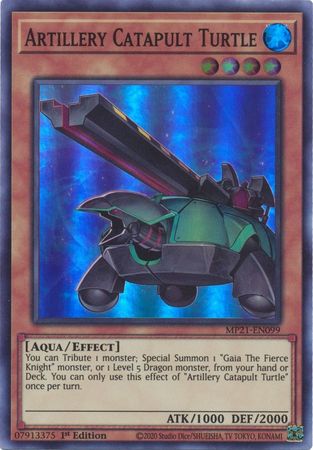 Artillery Catapult Turtle [MP21-EN099] Super Rare Discount