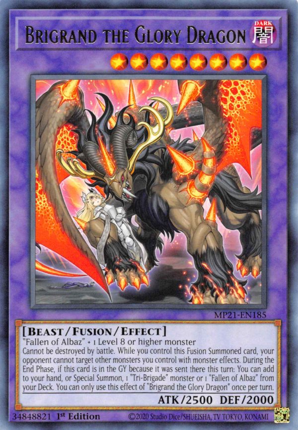 Brigrand the Glory Dragon [MP21-EN185] Rare Online now