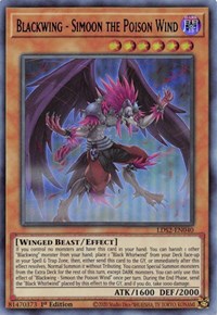 Blackwing - Simoon the Poison Wind (Blue) [LDS2-EN040] Ultra Rare Cheap