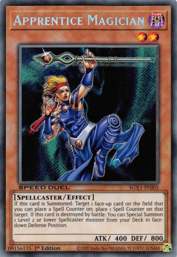 Apprentice Magician [SGX1-ENI05] Secret Rare Supply