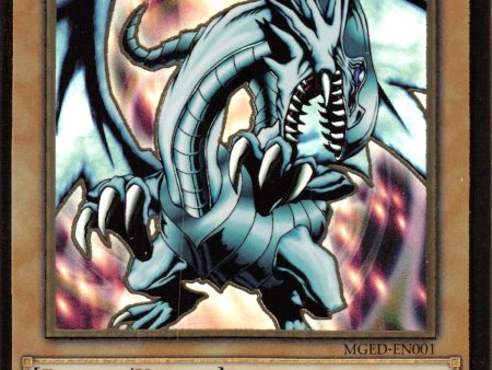 Blue-Eyes White Dragon (Alternate Art) [MGED-EN001] Gold Rare Sale